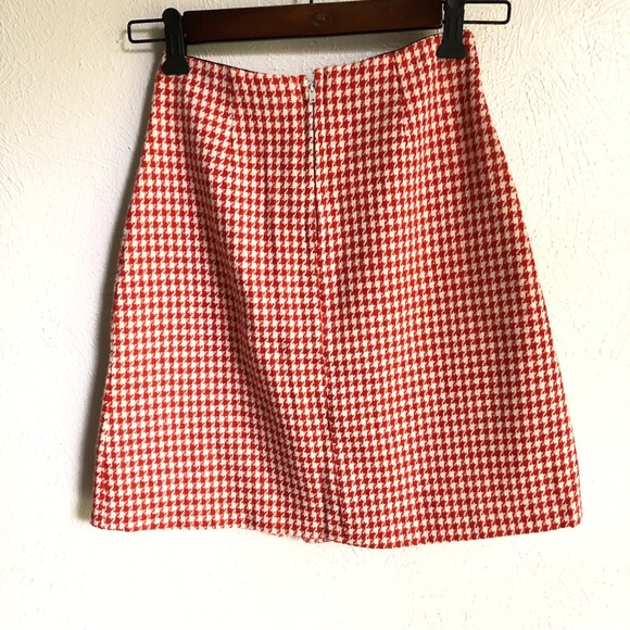 Vintage > 60’s Hippie Red and White Check Gingham Mini Skirt > 2 - Picture 5 of 9